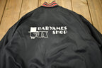 Vintage 1980s Barryames Tux Shop Snap Button Windbreaker Bomber Jacket