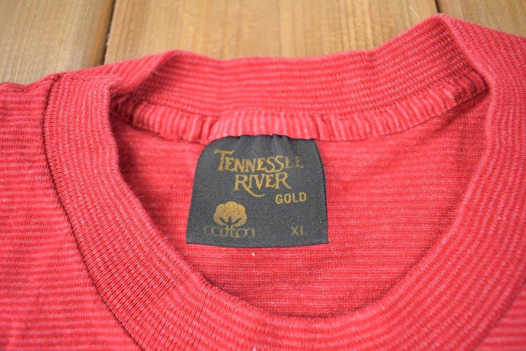 Vintage 1990s Living Waters Tennessee River Souvenir Travel T-Shirt Made In USA