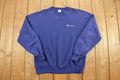 Vintage 1990s Champion Blank Blue Crewneck Sweatshirt