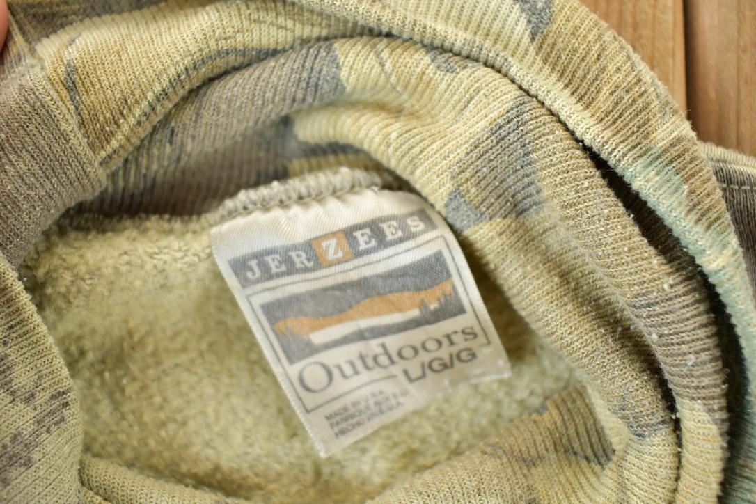 Vintage 1990s Realtree Jerzees Outdoor Souvenir Turtleneck Sweatshirt Made In USA