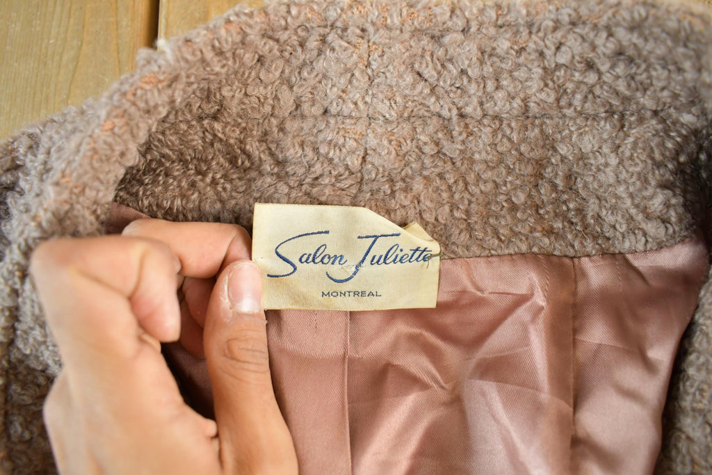 Vintage 1970s Salon Juliette Wool Full Length Peacoat Women's Large