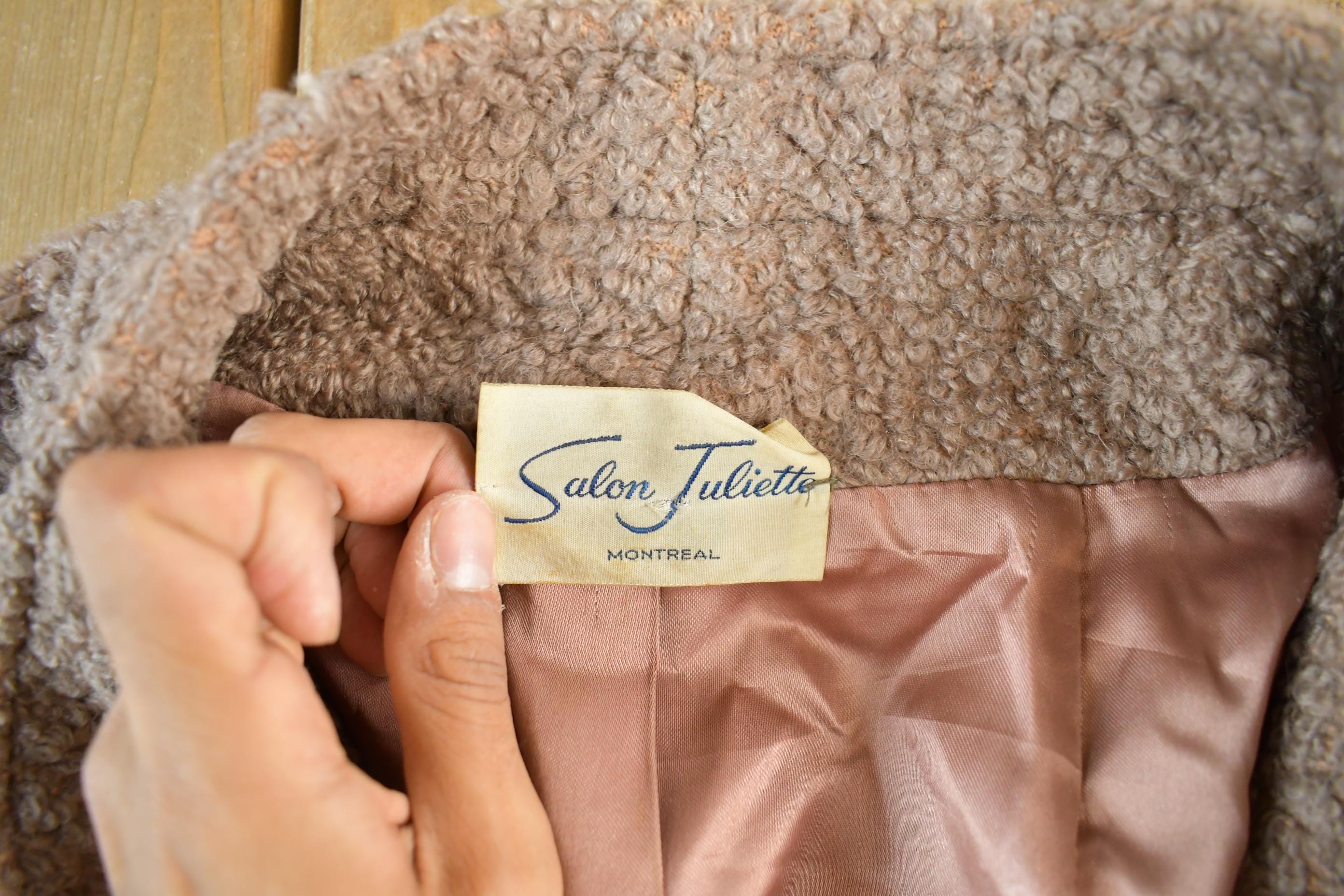 Vintage 1970s Salon Juliette Wool Full Length Peacoat Women's Large