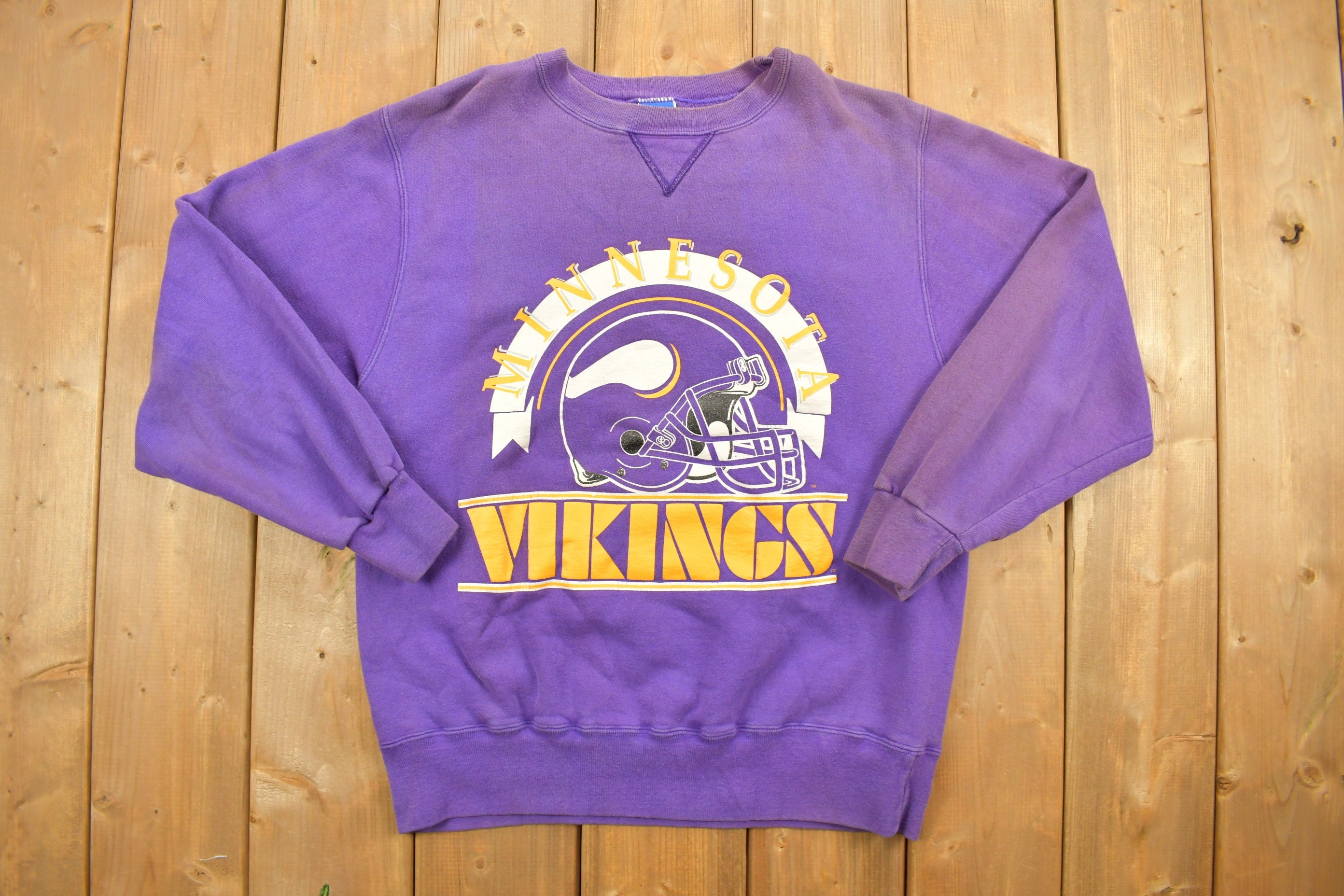 Vintage 1990s Minnesota Vikings NFL Champion Blue Tag Sweatshirt