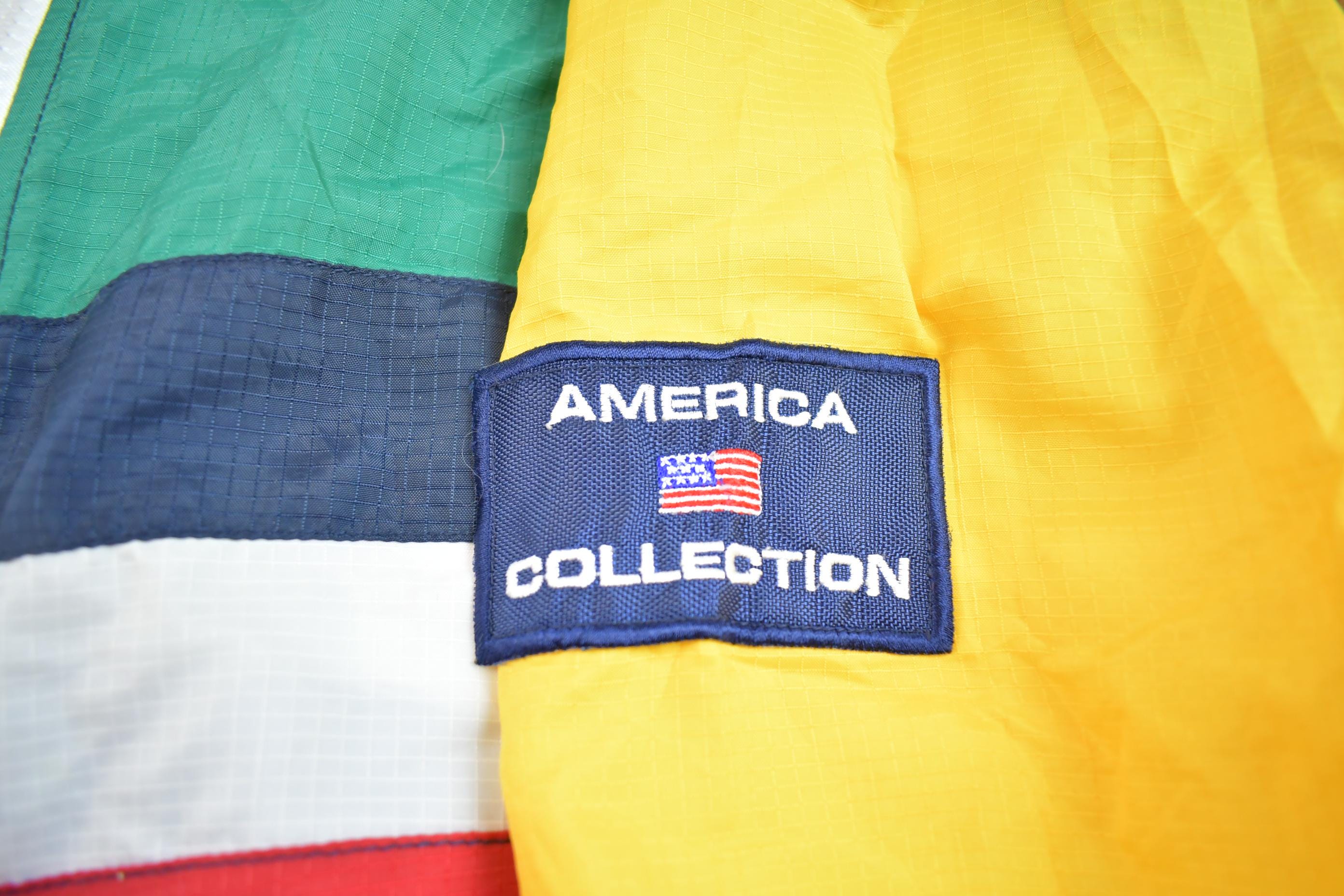 Vintage 1990s America Collection Avenue Sport Colourful Windbreaker Jacket