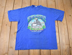 Vintage 1980s Cape Breton Island Puffin Souvenir Travel T Shirt Made In Canada Size XL