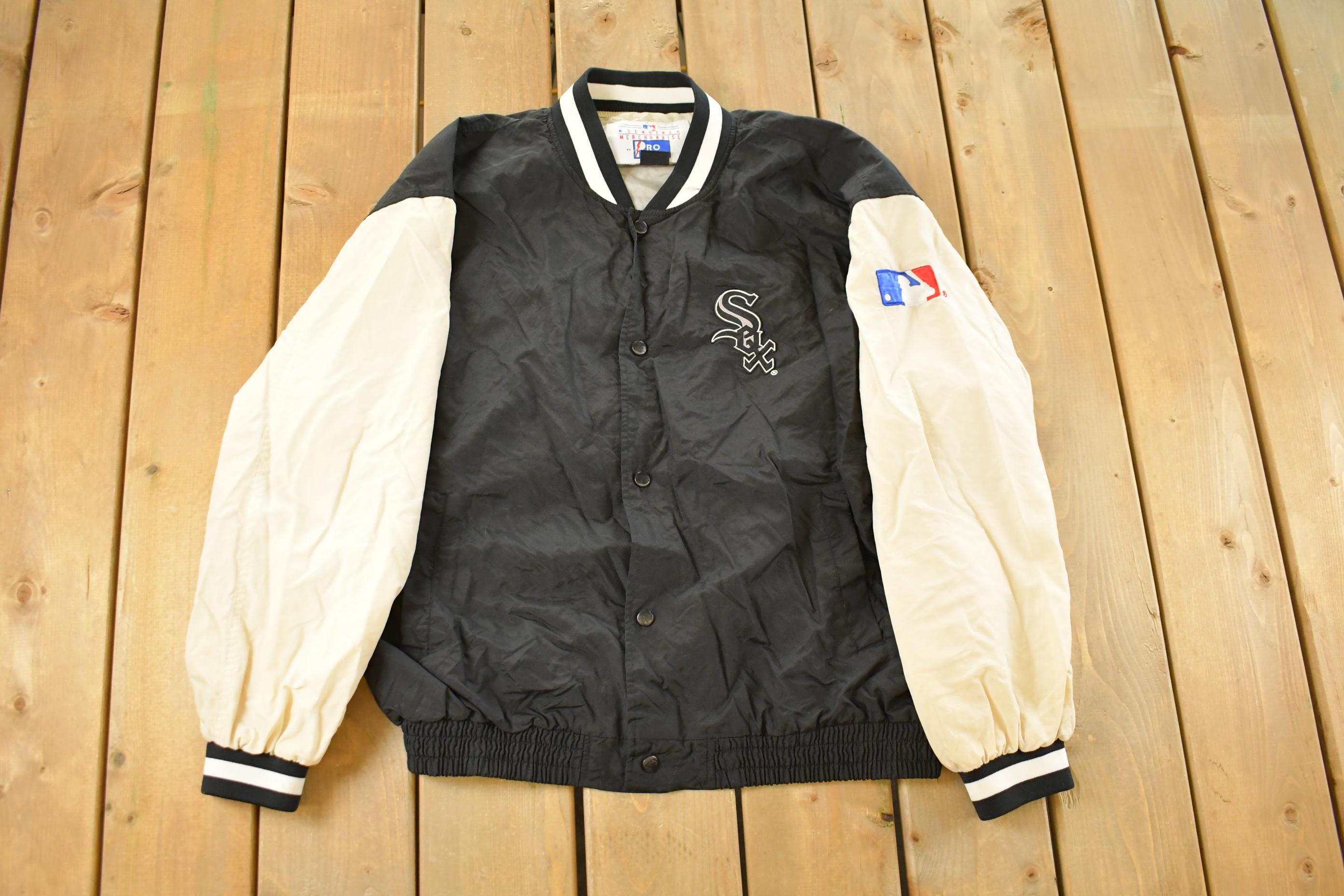 Vintage 1980s Chicago White Sox MLB Windbreaker Jacket Men's Large