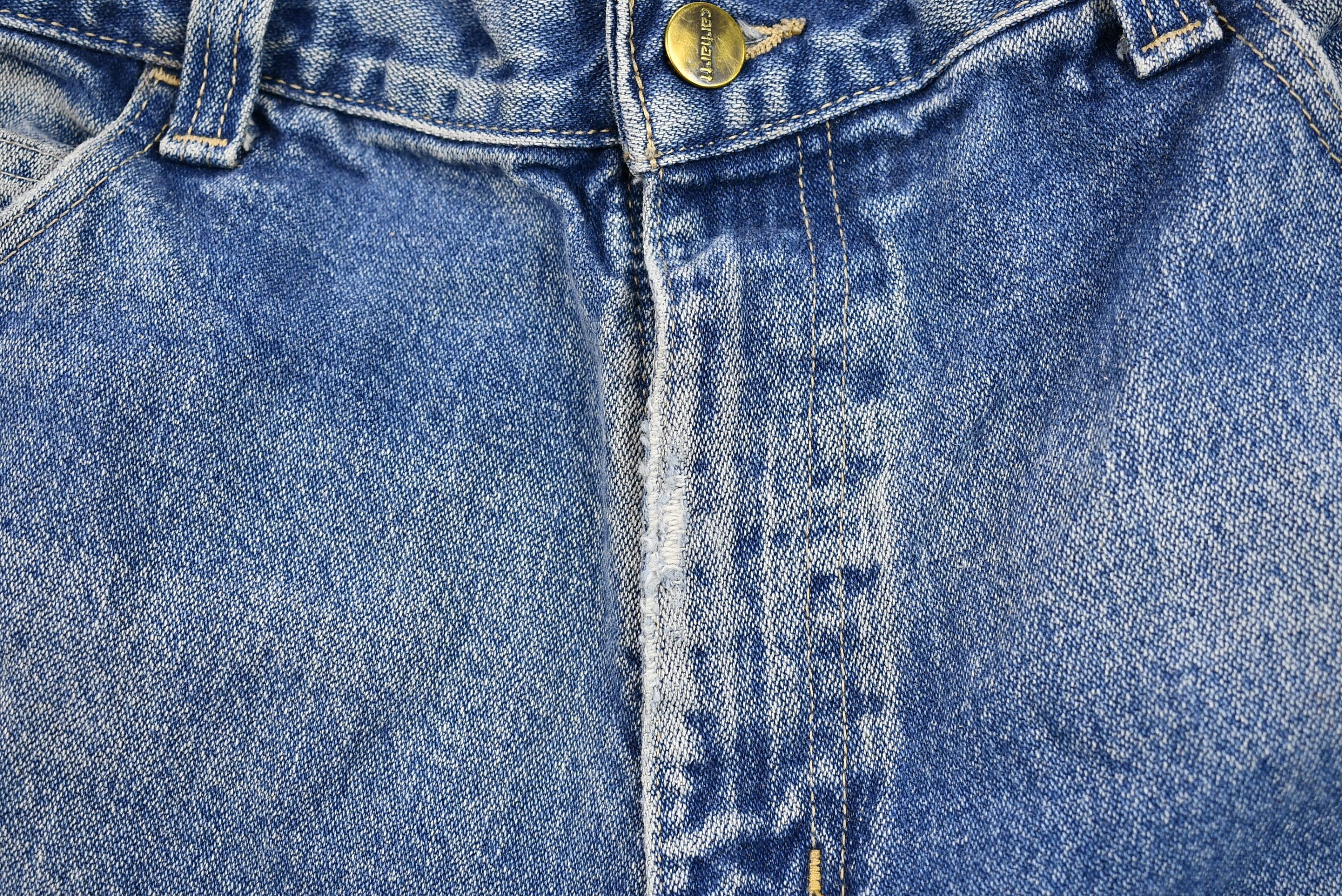 Vintage 1990s Carhartt Light-Mid Wash Flame Resistant Jeans