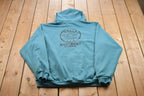 Vintage 1990s Laborers Union Westmont Illinois Graphic Zip Up Hoodie