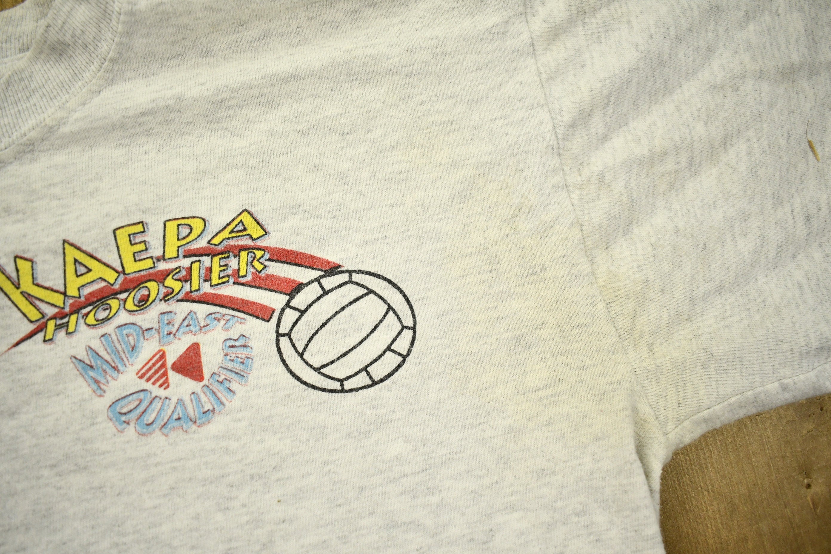 Vintage 1990s Kaepa Hoosier Mid East Qualifier T-shirt