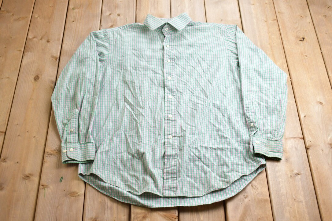 Vintage 1990s Polo Ralph Lauren Plaid Button Up Shirt