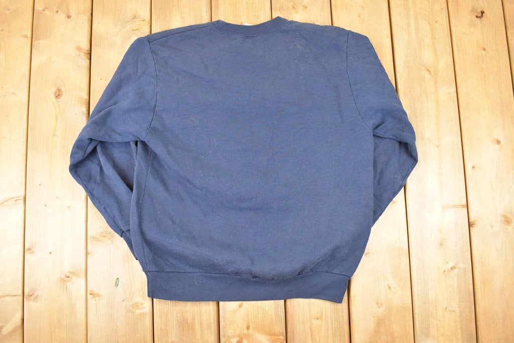 Vintage 1980s St Myers Beach Florida Graphic Print Crewneck Sweatshirt Men's L