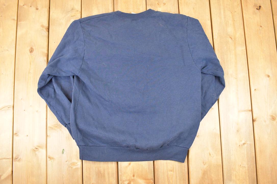 Vintage 1980s St Myers Beach Florida Graphic Print Crewneck Sweatshirt Men's L