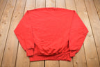Vintage 1990s Jerzees Blank Red Crewneck Sweatshirt