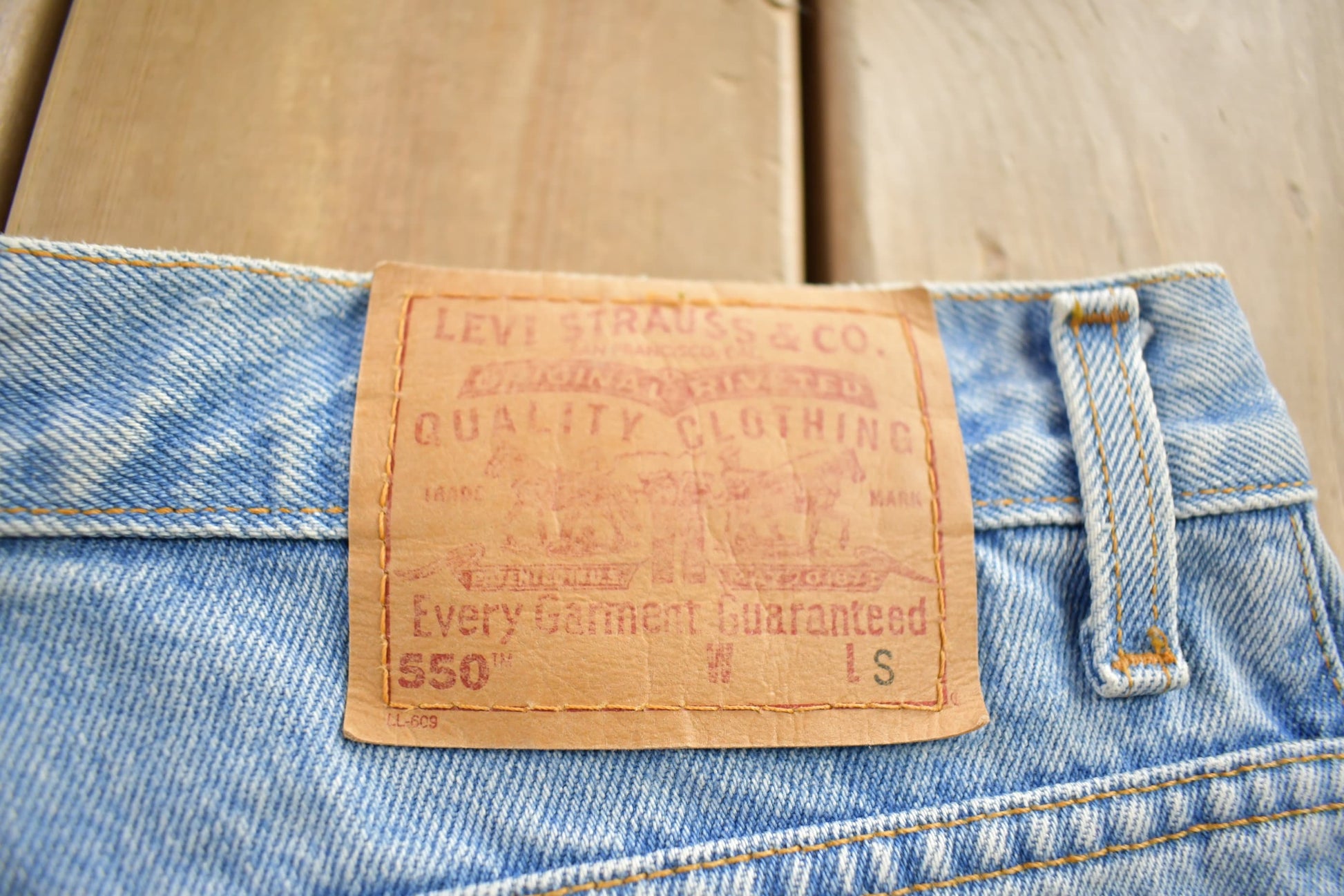 Vintage 1980s Levi's 550 Straight Leg Jeans Size 30x27