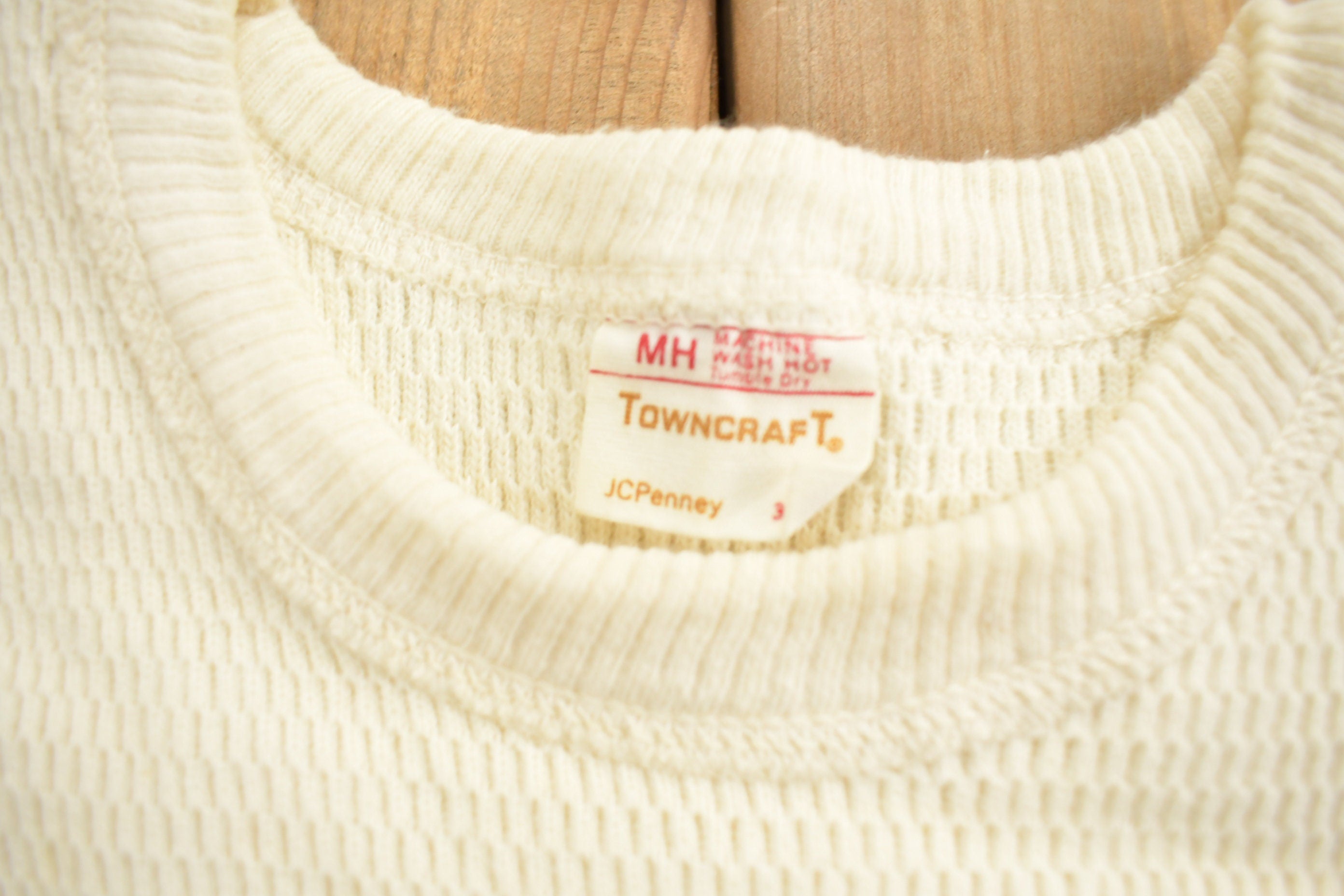 Vintage 1980s Towncraft Thermal Long Sleeve Shirt