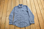 Vintage 1990s Fenton Western Style Denim Snap Button Shirt