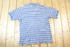 Vintage 1990s Nautica Striped Quarter Button Up Shirt Men's L