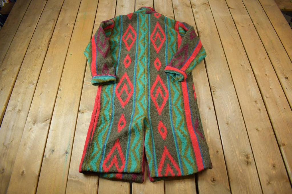 Vintage 1970s Milley Stockman Western Pattern Button Up Jacket Made In USA