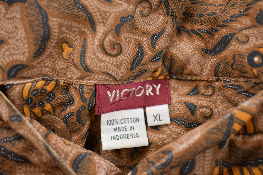 Vintage 1990s Patchwork All Over Print Puffer Jacket