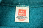 Vintage 1990s Blank Turquoise Crewneck Sweatshirt