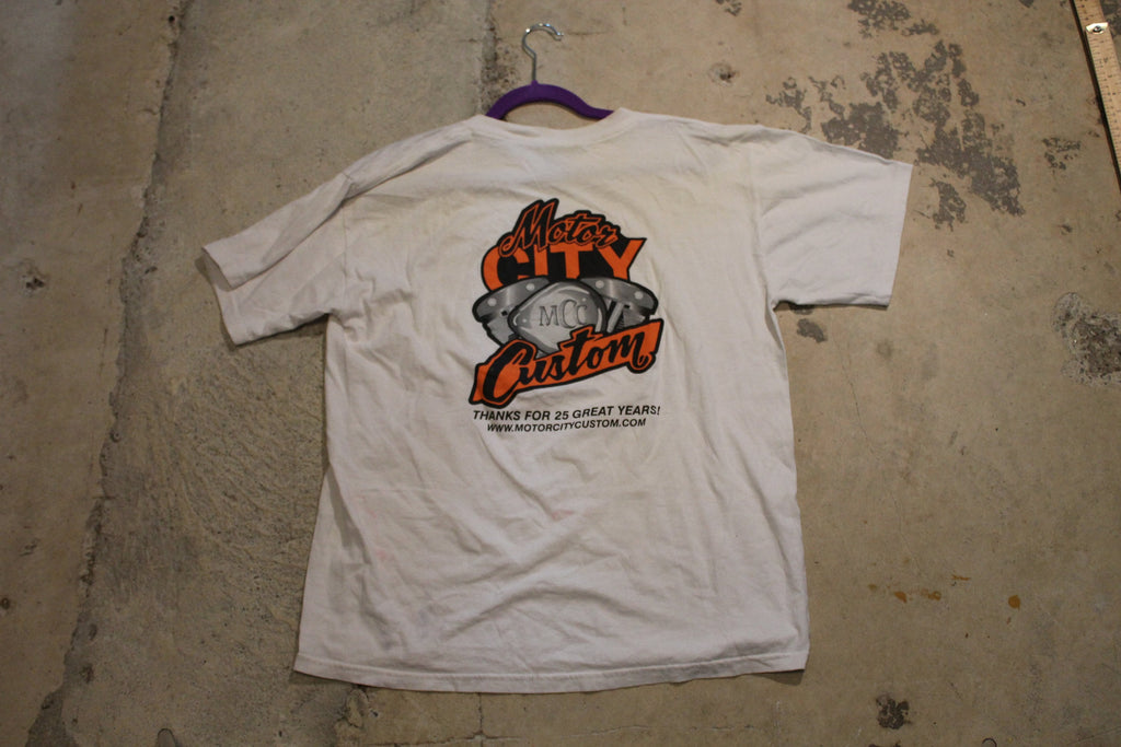 Vintage 1990s Motor City Customs Graphic T Shirt