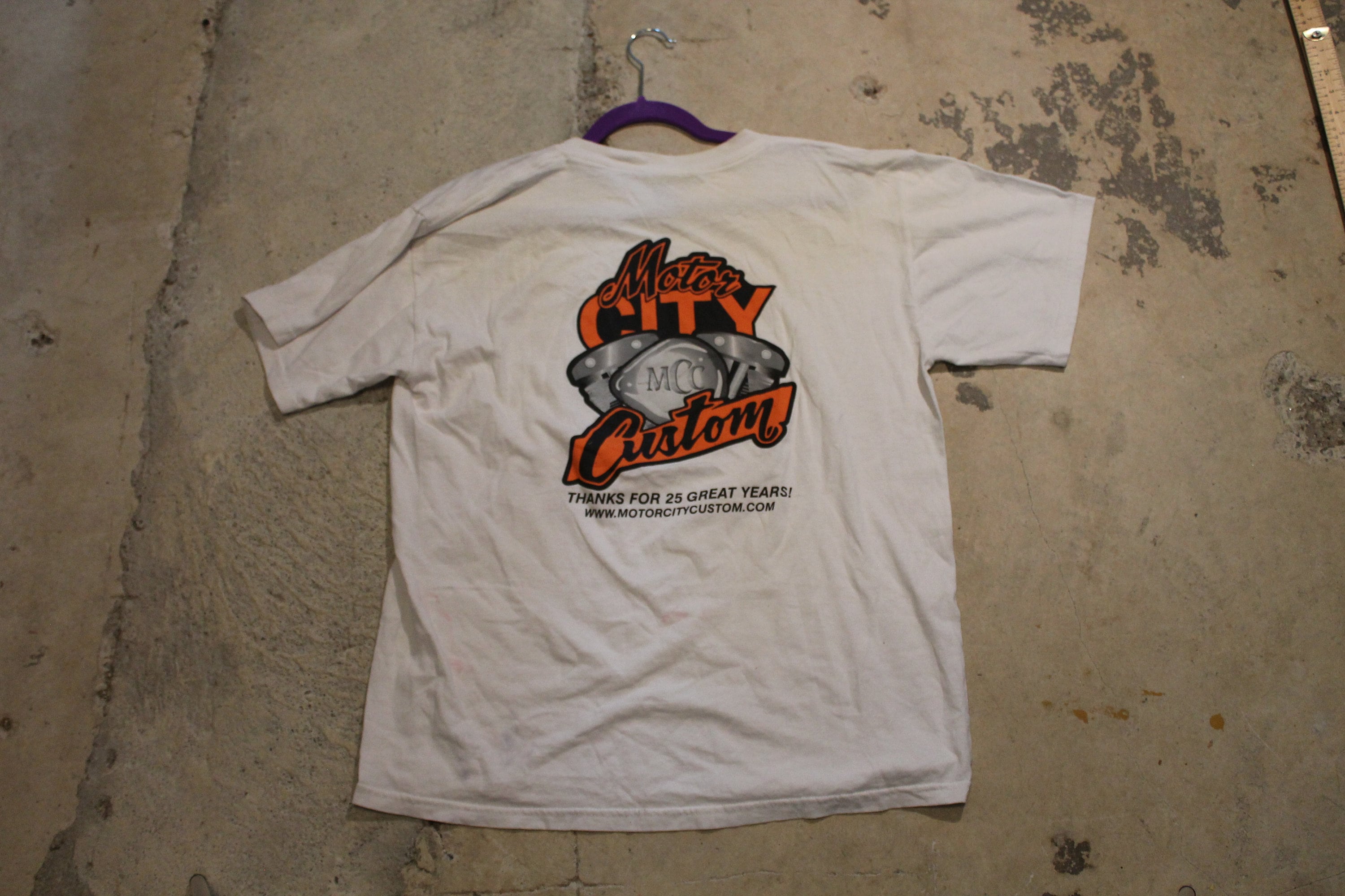 Vintage 1990s Motor City Customs Graphic T Shirt