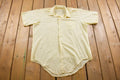 Vintage 1990s Yellow See Through Women's Button Up Shirt