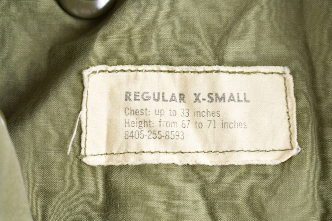 Vintage 1964 Military US Army Sateen Field Jacket / OG 107 / Button Up Jacket / US Army Green / Streetwear Fashion / Army Jacket