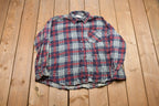 Vintage 1990s Open Trails Plaid Button Up Shirt