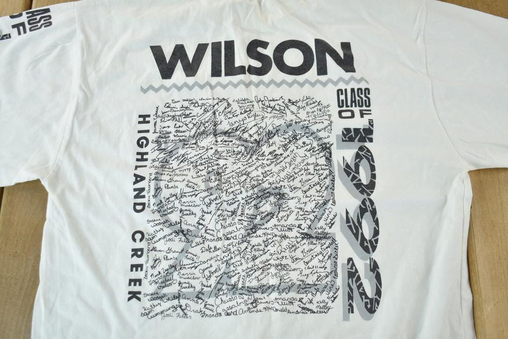 Vintage 1990s Highland Creek High School Long Sleeve Graphic T-Shirt