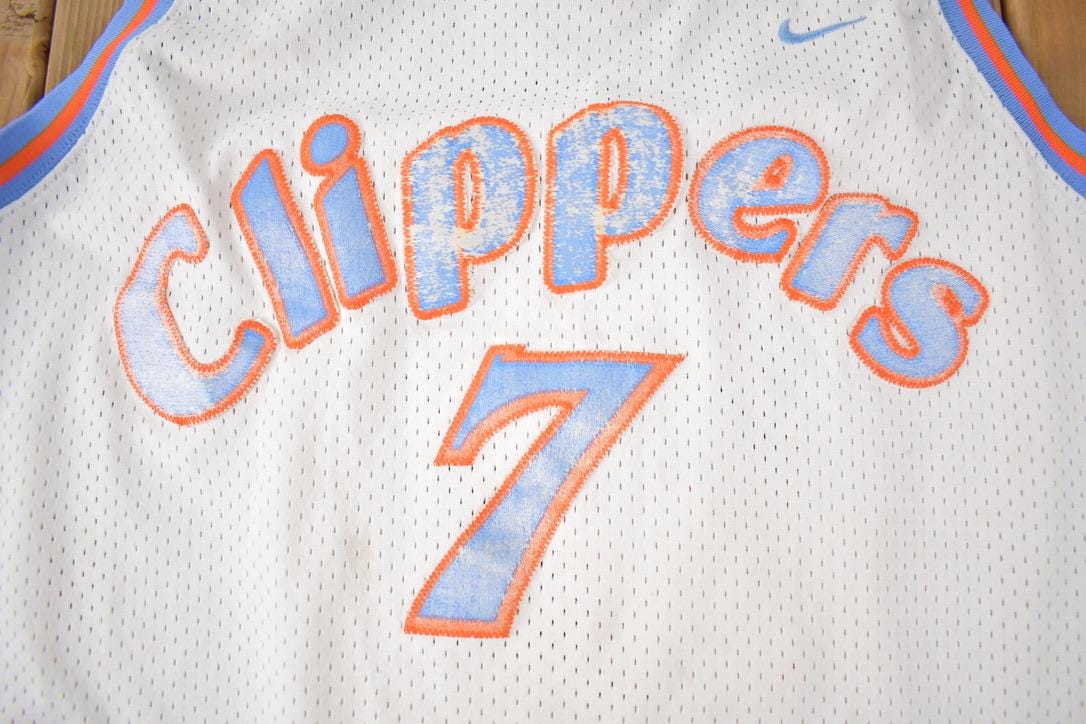 Vintage 2002 Los Angeles Clippers Lamar Odom NBA Basketball Jersey Size XL