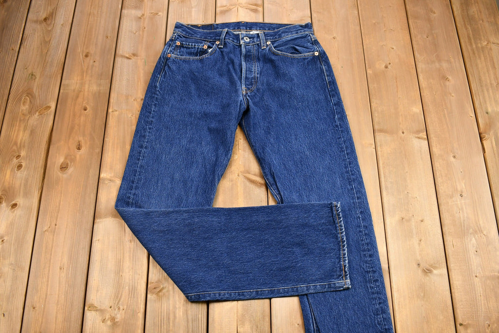 Vintage 1990s Levi's 501 Medium Wash Straight Leg Jeans