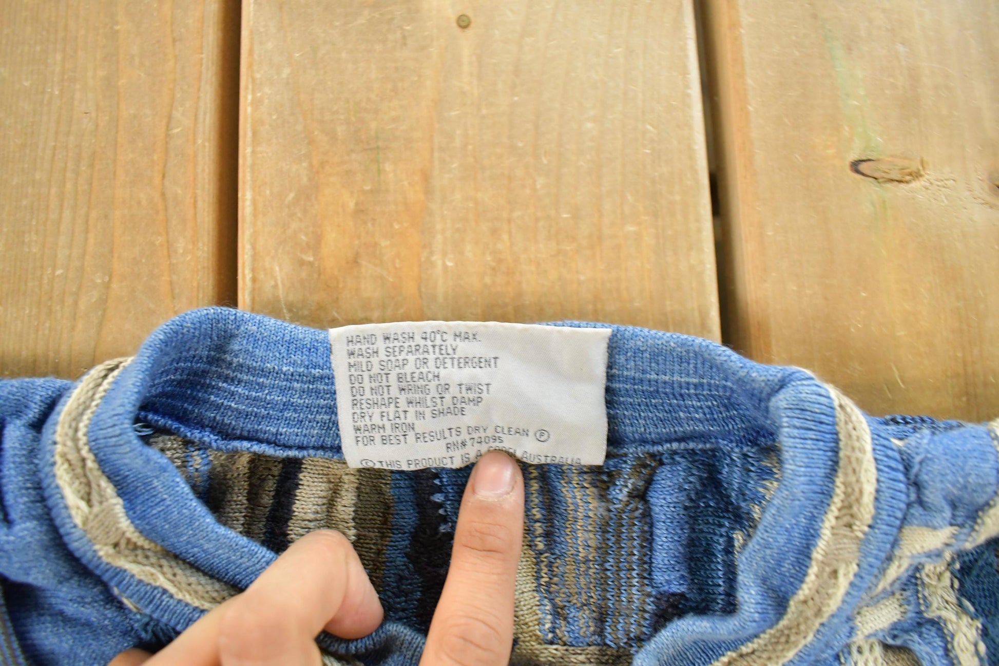 Vintage 1990s Coogi Blues Knit Sweater Men's XL