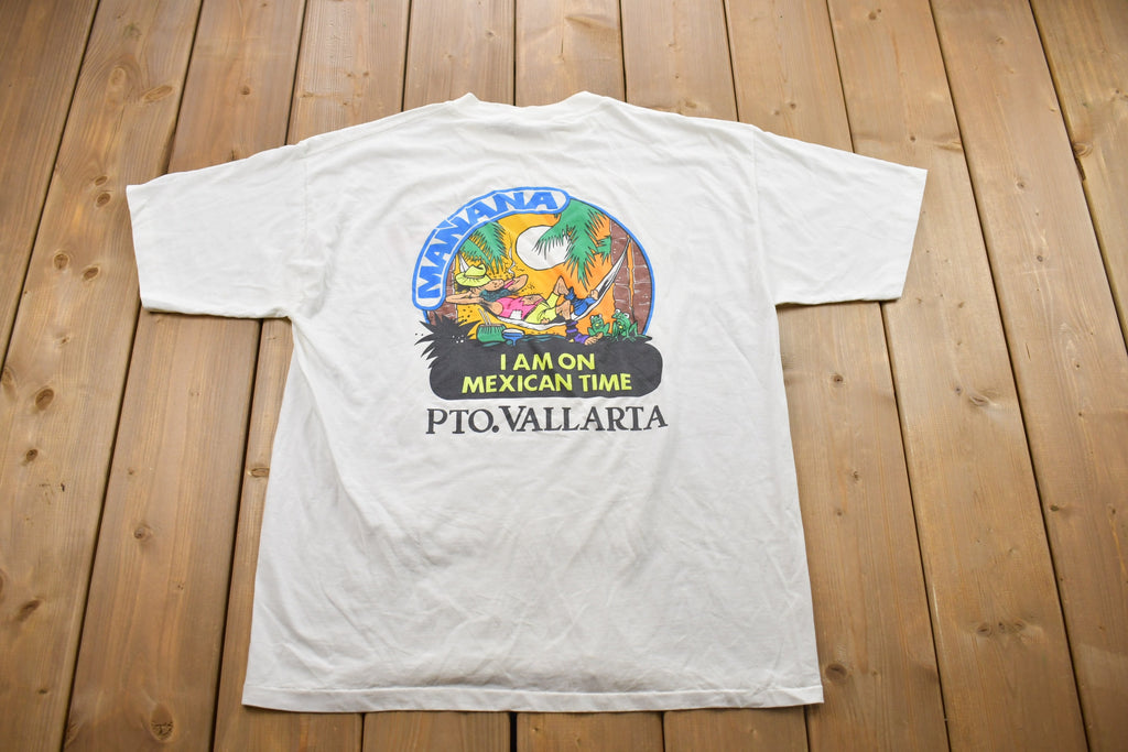 Vintage 1990s Puerto Vallarta Mexico Souvenir T Shirt