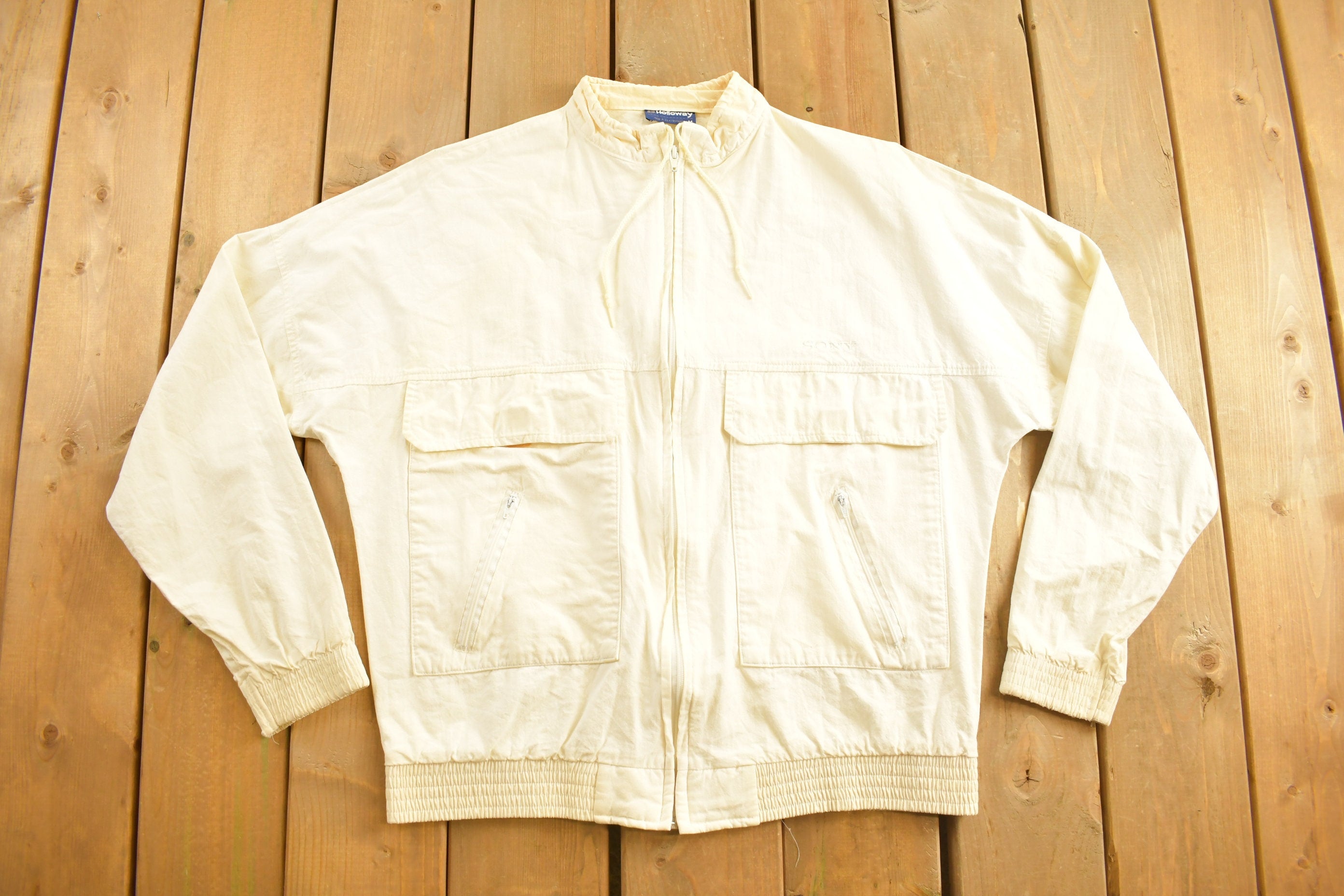 Vintage 1990s Holloway Sony Embroidered Windbreaker Jacket