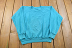 Vintage 1980s Blank Raglan Crewneck Sweatshirt