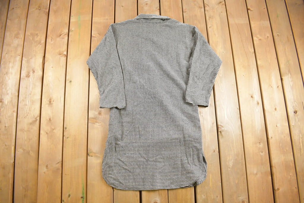 True Vintage 1950s Houndstooth Dress