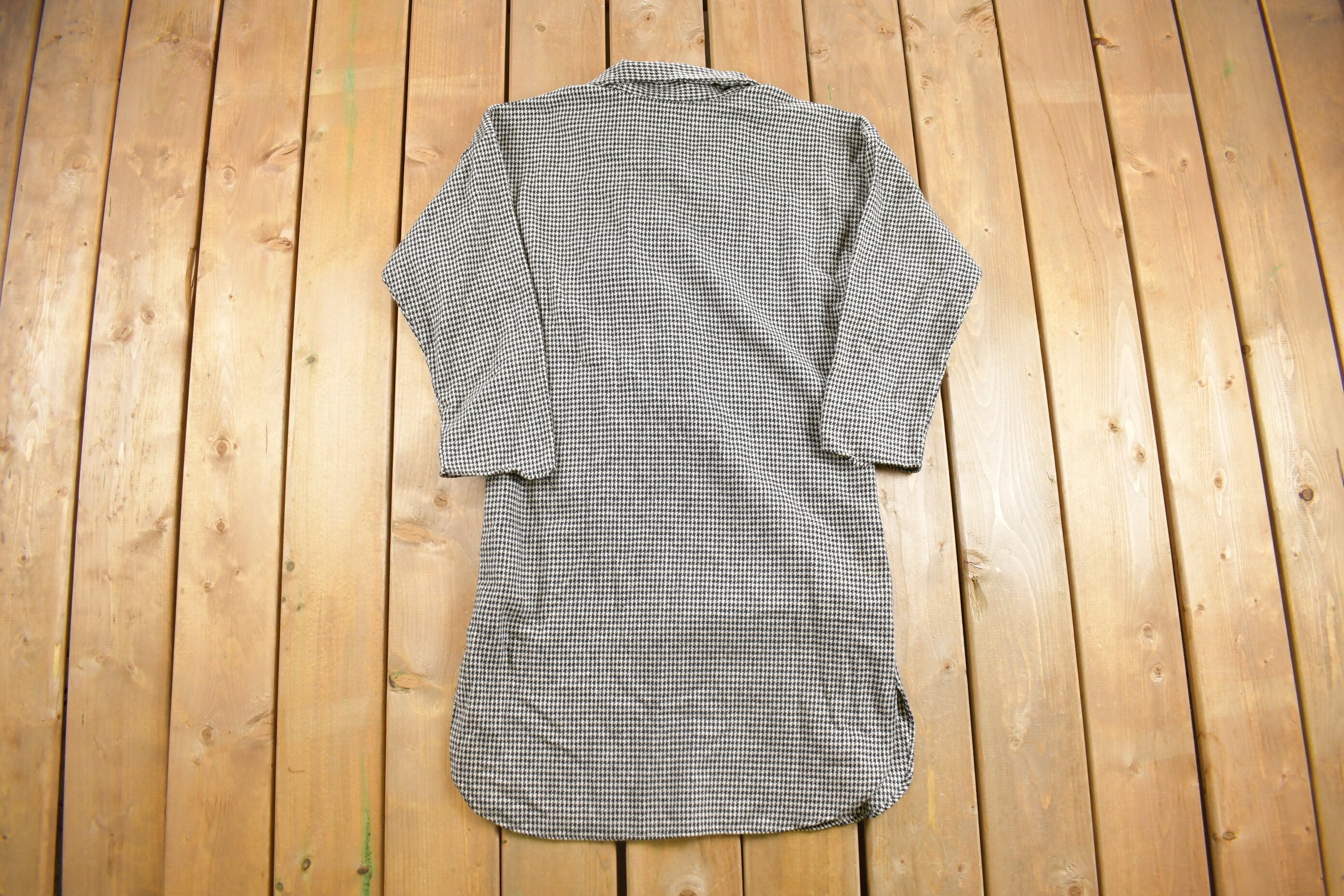True Vintage 1950s Houndstooth Dress