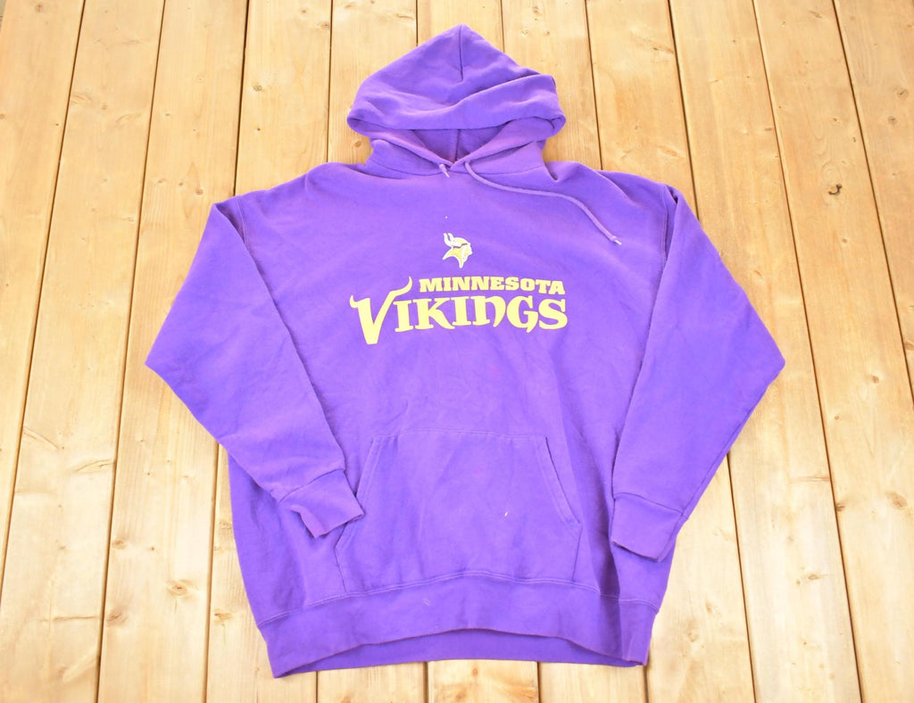 Vintage 1990s Minnesota Vikings NFL Hoodie Sweatshirt Men's XL