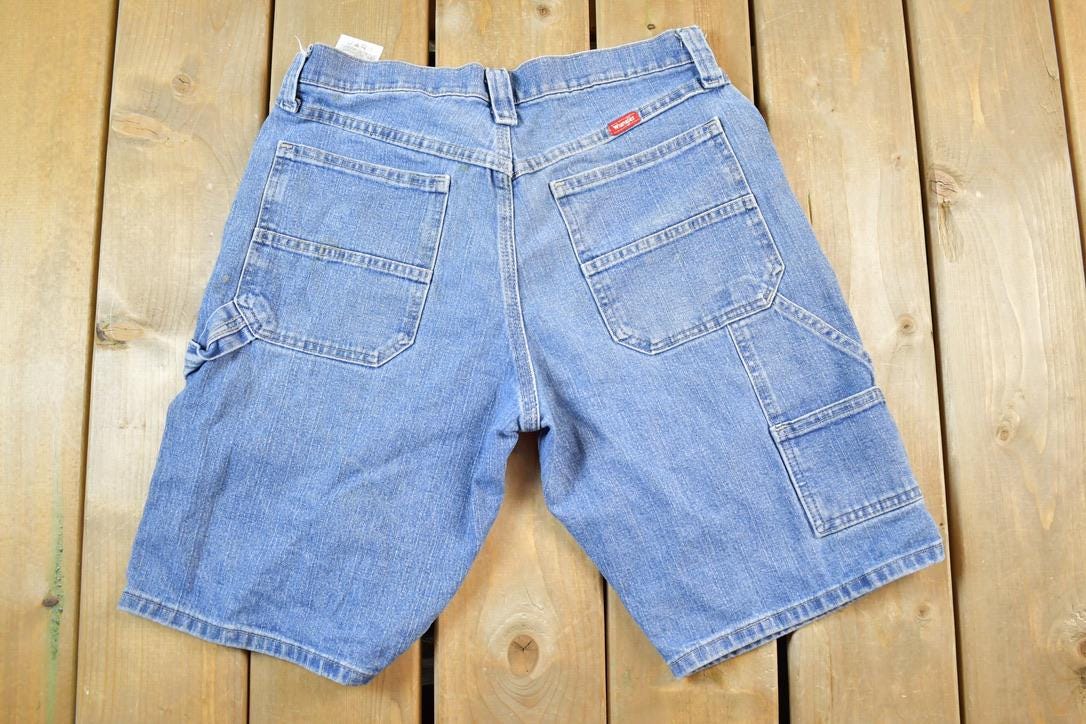 Vintage 1990s Wrangler Denim Carpenter Jean Shorts Size 30 x 9