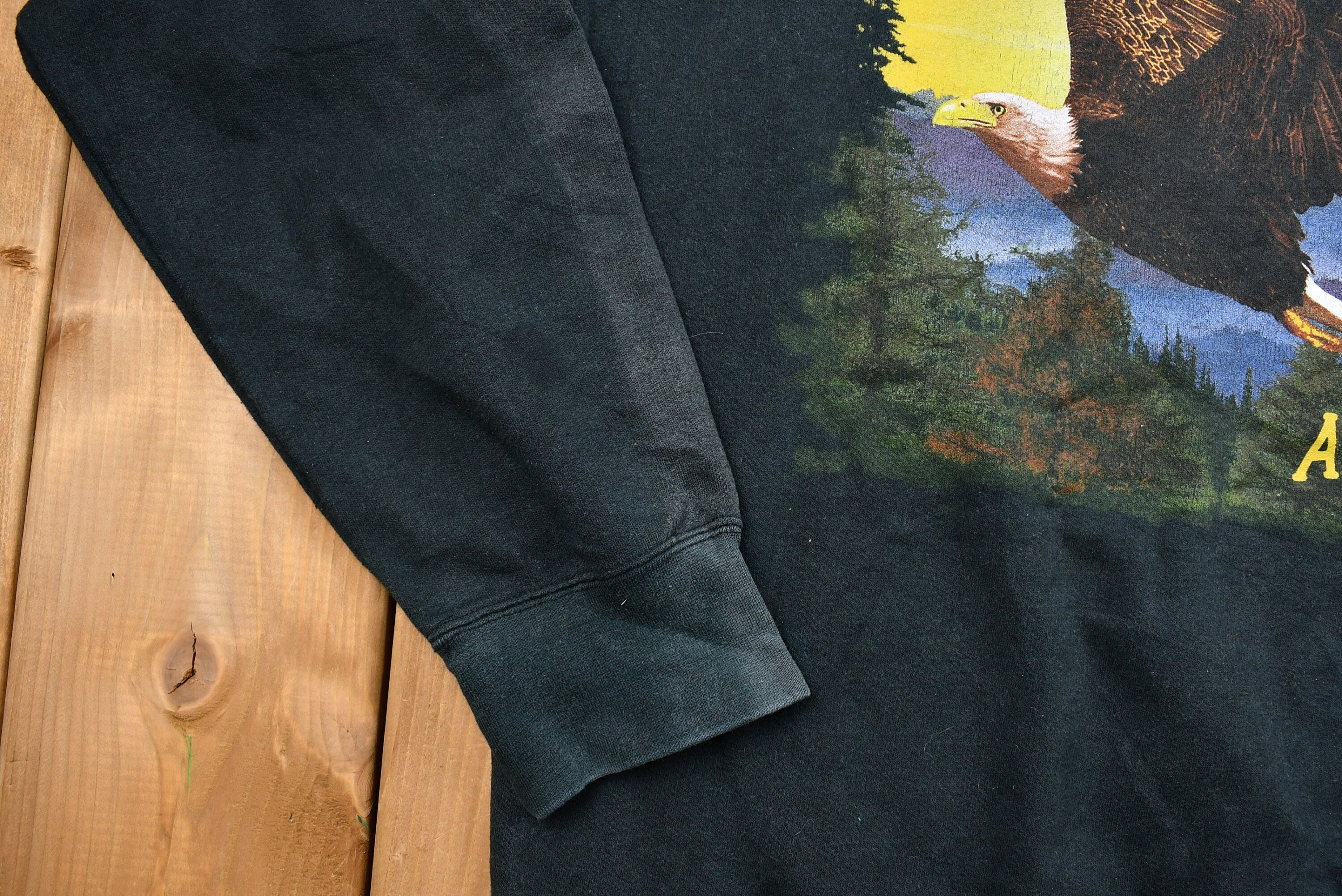 Vintage 1990s Distressed Bald Eagle Crewneck