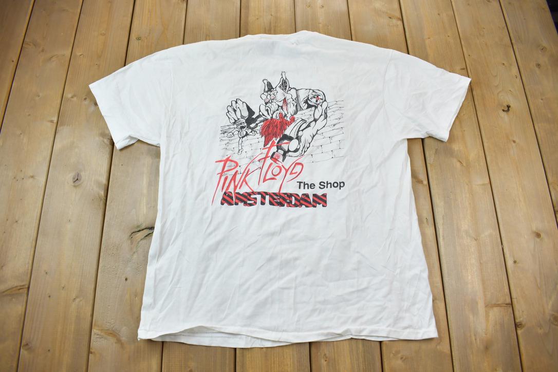 Vintage 1980s Pink Floyd Coffee Shop Amsterdam Band T-Shirt