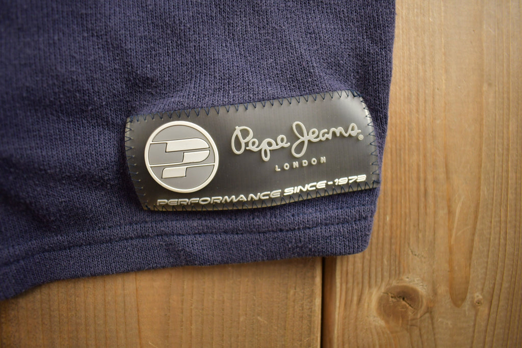 Vintage 1990s Pepe Jeans Embroidered Button Up Baseball Jersey