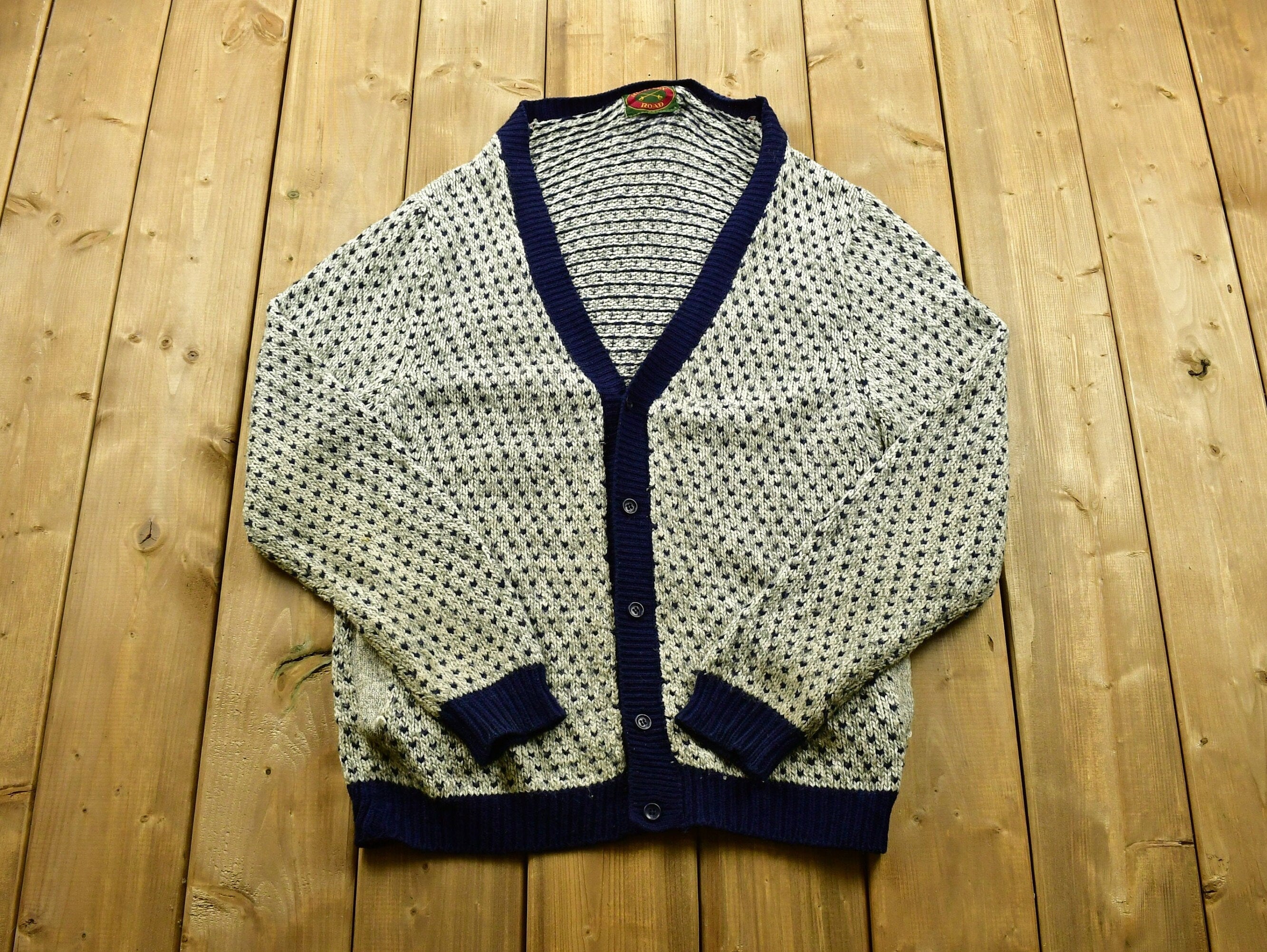 Vintage 90's Knitted Cardigan Sweater