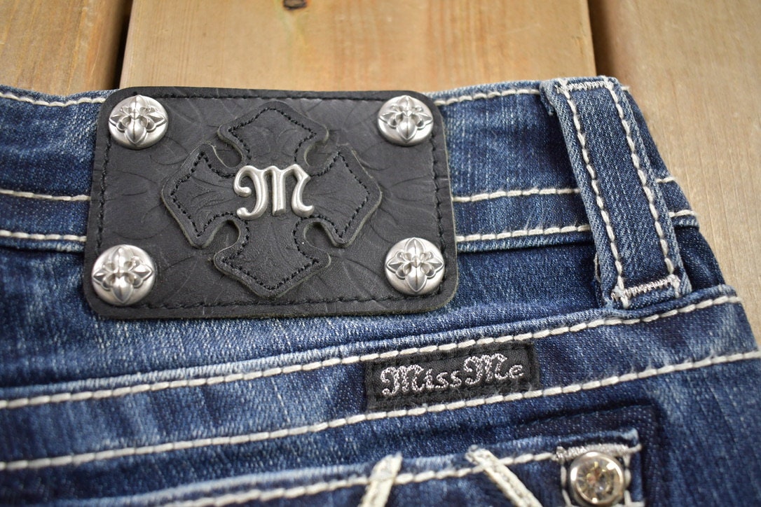 Vintage Y2K Miss Me Bedazzled Low Rise Jeans Size 26x31