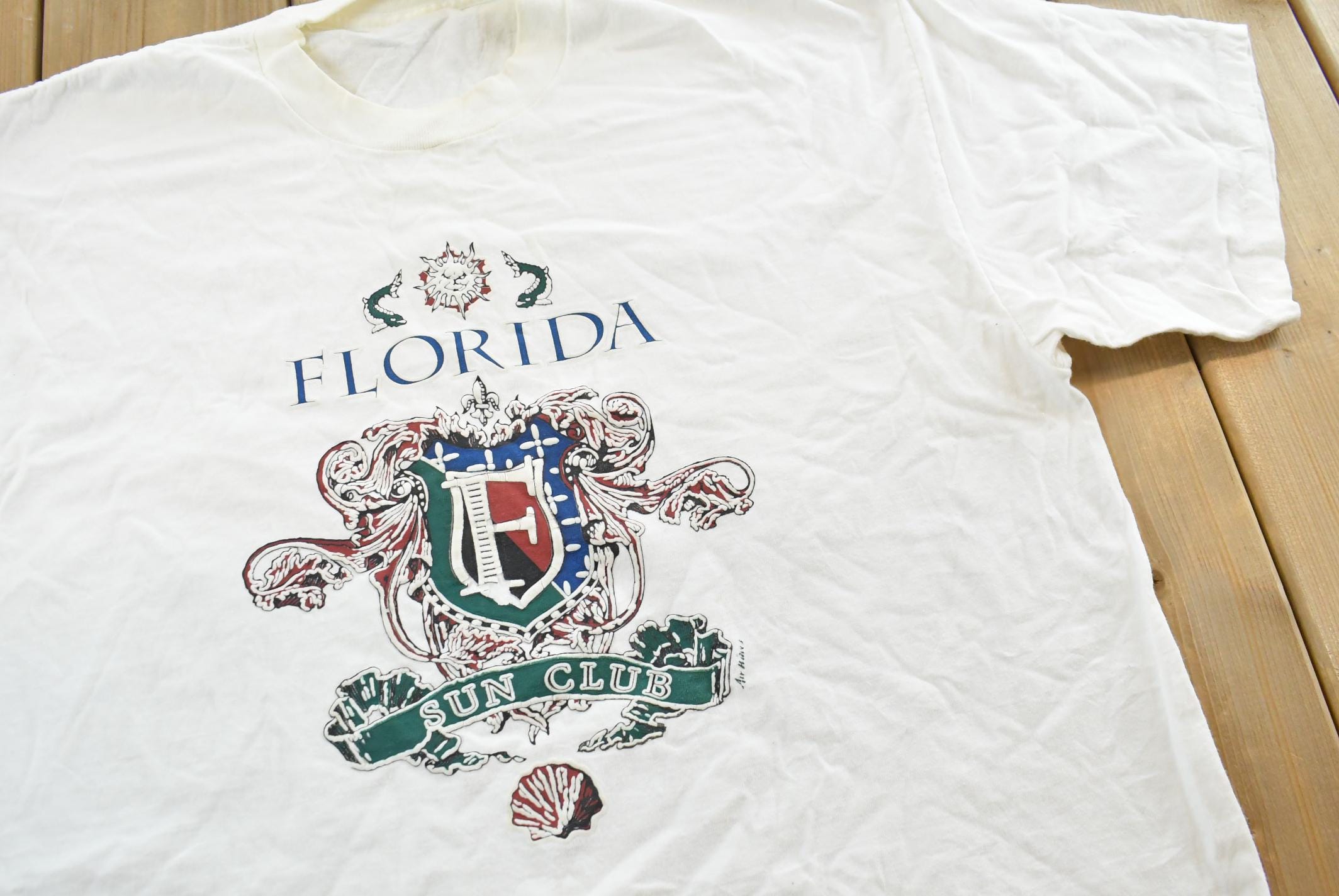 Vintage 1990s Florida Sun Club T-Shirt Mens L