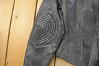 Vintage 1980s Berman's The Leather Experts Biker Leather Jacket Women's Small