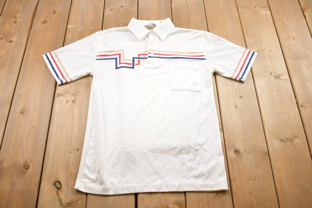 Vintage 1990s Royale Air Button Up Collar T Shirt