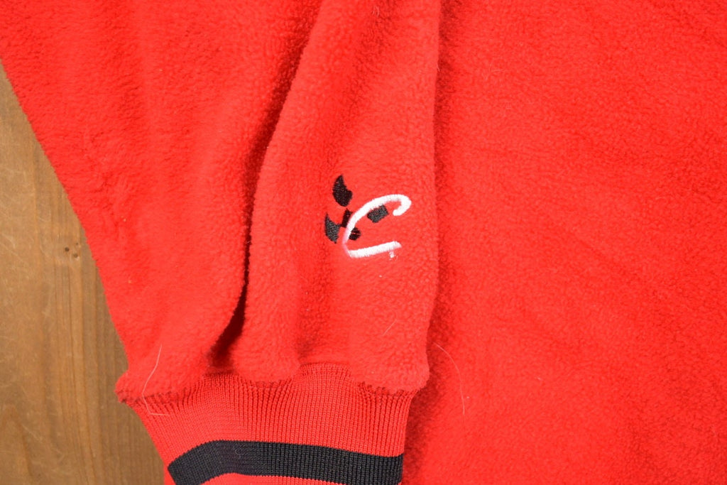 Vintage 1990s Sterling Marlin Quarter Zip Fleece Sweater