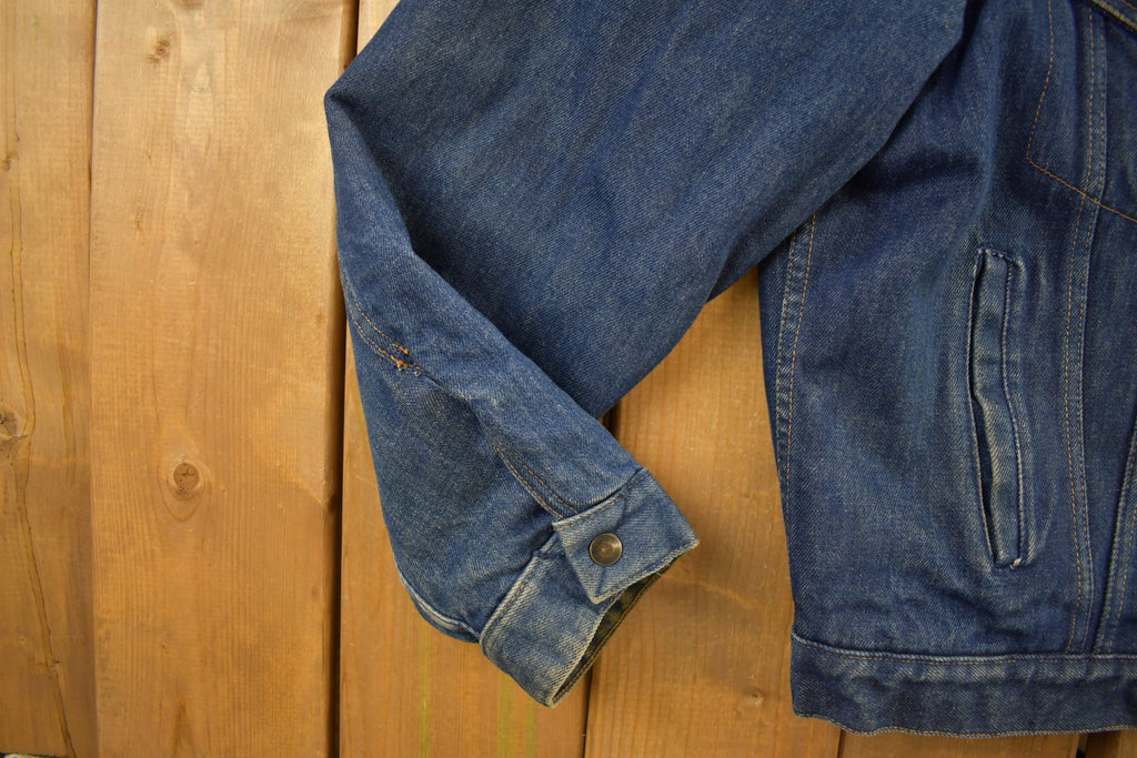 Vintage 1990s Rio Grande Outerwear Sherpa Lined Denim Jacket